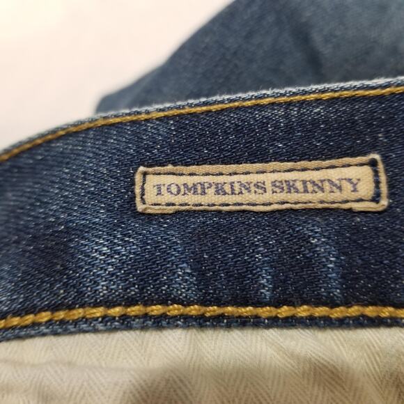 Polo Ralph Lauren Jeans 29 Tompkins Patches Distressed Skater Skinny Band Preppy - Picture 5 of 12